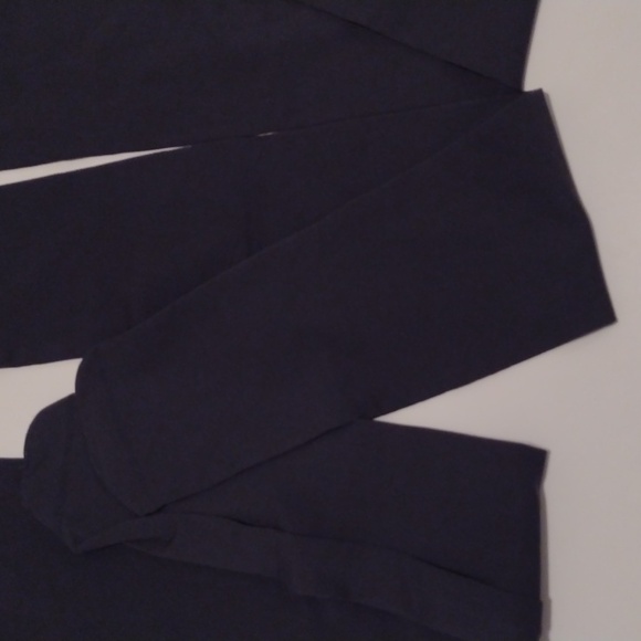 NEW Set of Two Thick Opaque Dark Charcoal Gray Footed Tights Size Small - Picture 8 of 13